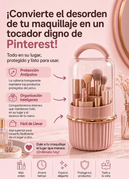 # 😩🖌️ ¿CANSADA DE TUS BROCHAS REGADAS, SUCIAS Y PERDIDAS? 💄✨ ¡ORDÉNALAS EN SEGUNDOS! 🔥