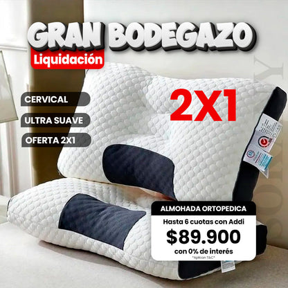 Almohada Ortopédica 3d Con Alineación Cervical Perfecta.