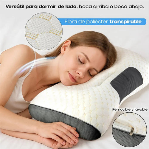 Almohada Ortopédica 3d Con Alineación Cervical Perfecta.